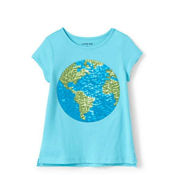 Lands' End Shirts & Tops Nwt Lands End Embellished Graphic Tee